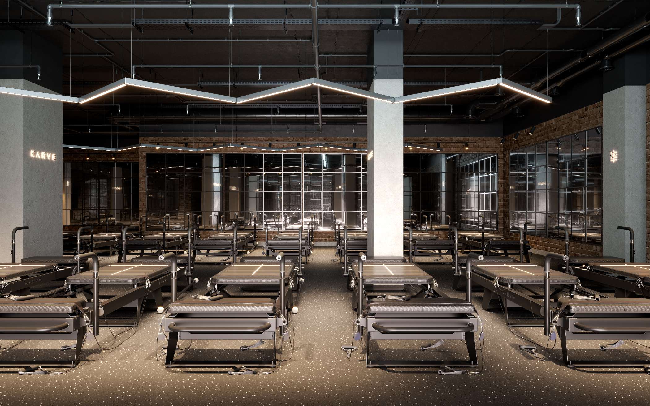 Architect's visualisation of the Transformer studio at KARVE Clapham Junction, opening January 2027 Architect's visualisation of the Transformer studio at KARVE Clapham Junction, opening January 2027