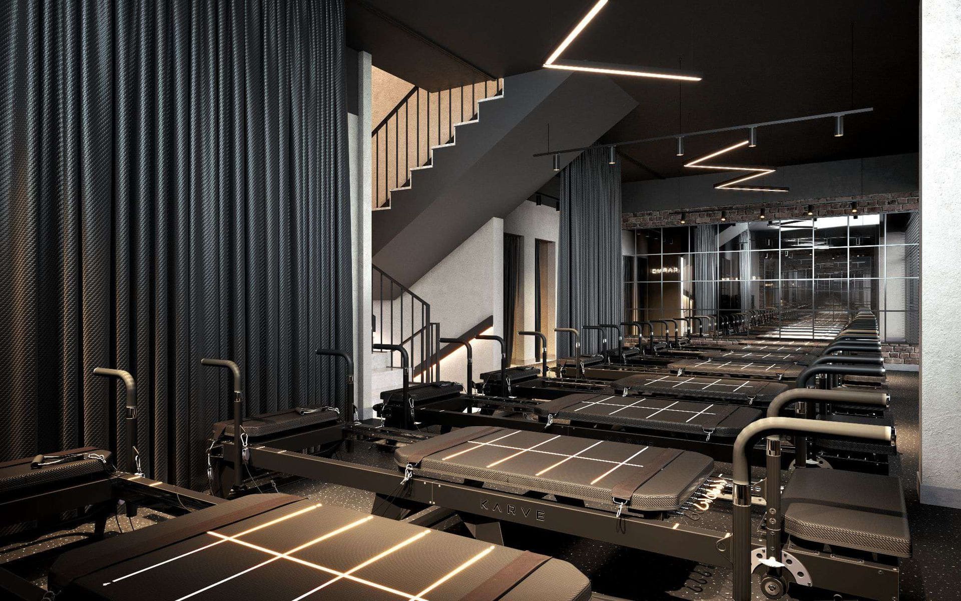 Architect's visualisation of the Transformer studio at KARVE Dubai Architect's visualisation of the Transformer studio at KARVE Dubai