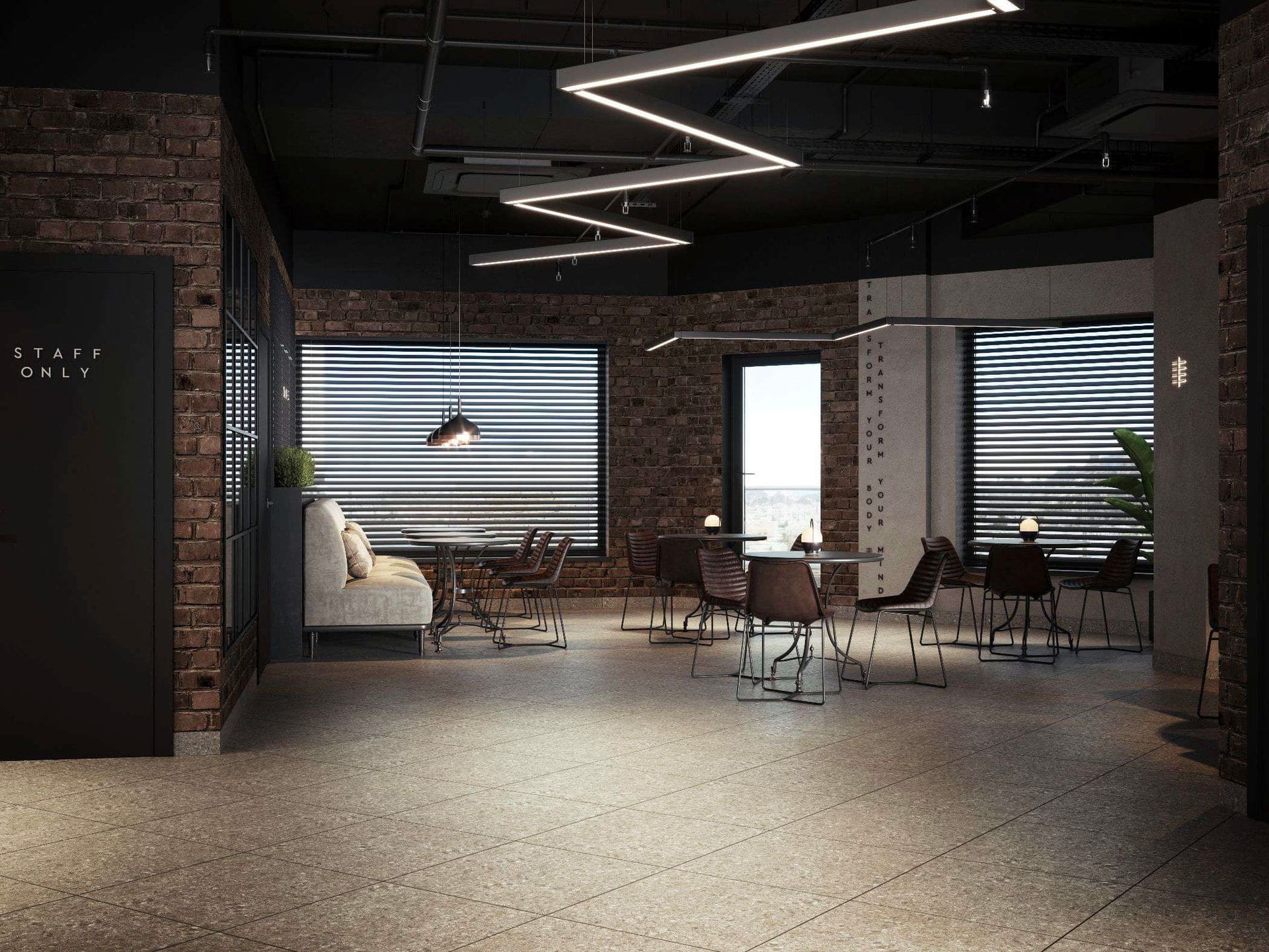 Architect's visualisation of the café and lounge at KARVE Muscat, opening October 2026 Architect's visualisation of the café and lounge at KARVE Muscat, opening October 2026
