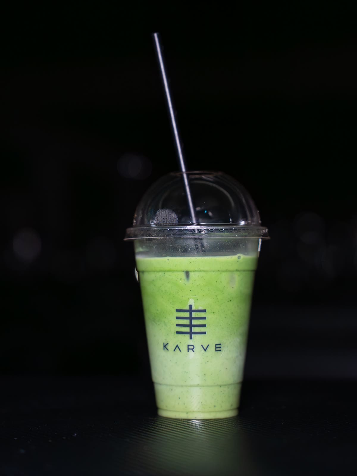 An iced matcha shake in a KARVE cup An iced matcha shake in a KARVE cup